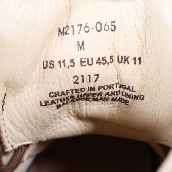 Samuel Hubbard Boots Mens Size 11.5 Brown Leather Cap Toe Side Zip Portugal - Picture 14 of 14